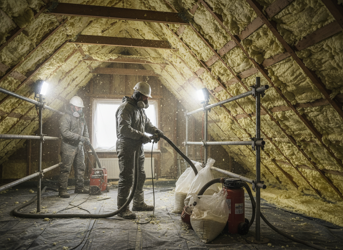 Residential Spray Foam Removal in Telford